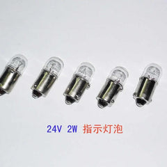 Indicator bulb lamps 24V 2W ba9s t10x25 instrument light bulbs five pieces