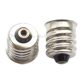 10 pcs metal adapter converters for MS4 BA7S BA9S E10 E12 E14 E27 BA15S BA15D R17D bayonet screw bulbs
