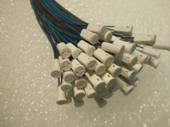 Bundle of high quality G4 lamp base ceramic socket holders with transparent wire connectors