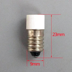 BA9S screw LED indicator light bulb with 23mm length and 9mm diameter