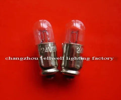 3W 24V miniature electric light source bulb with Ba7s base on red background