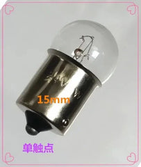 Small B15 bayonet indicator light bulb 5W 6V-48V with 15mm base