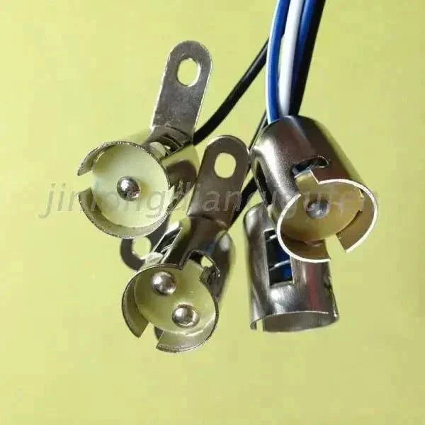 B15 single contact bayonet socket lamp alarm base with fixed line holder new
