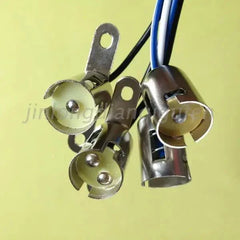 B15 single contact bayonet socket lamp alarm base with fixed line holder