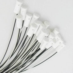 High quality ceramic g4 lamp base with transparent net plug socket and black wires in various lengths