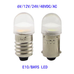 6v12v24v48v60v120v240v ba9s bayonet e10 screw led equipment indicator bulb