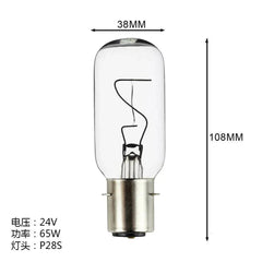 Navigation lamp bulb 220V 110v 65W B22d clear glass 38x108mm P28s base ship lighting
