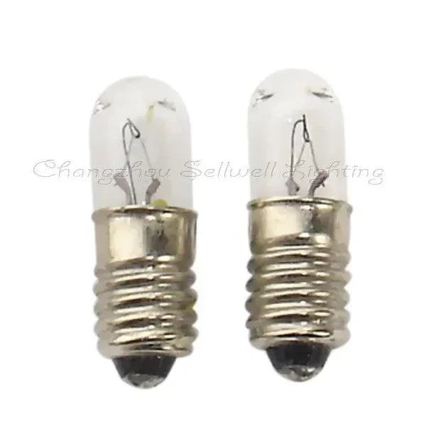 Miniature 12V 1W E5 base indicator bulb pilot light lamp set of two