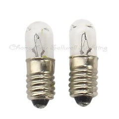 Miniature 12V 1W E5 base indicator bulb pilot light lamp set of two