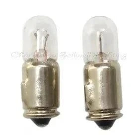 Set of 10 miniature lights 6.3v 1w ba7sx21 A168 with 7mm diameter and 21mm length