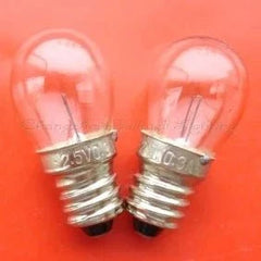 10pcs miniature lamp 2.5v 0.3a e10s A577 bulbs on red background
