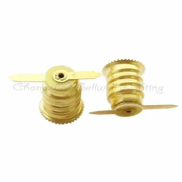 High quality brass E12 electric light source lamp holder with welding sheet detailed design