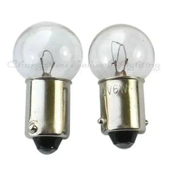 10pcs miniature bulb 12v 6w Ba9s 14x28 clear glass automotive light bulbs