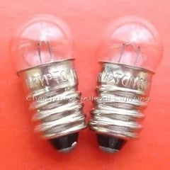 10pcs miniature lamp 6v 0.75a E10 base A607 GREAT small light bulbs close-up