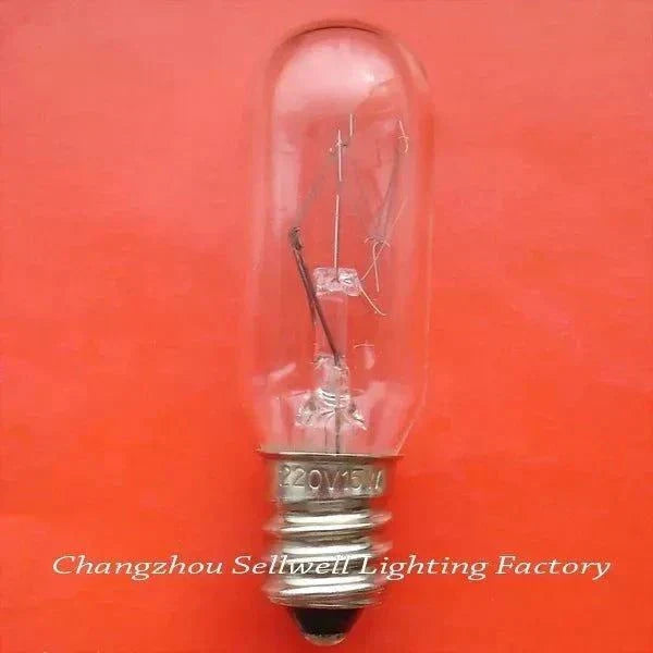 10pcs miniature lamp 220V 15W E12 T16X53 pilot indicator bulb