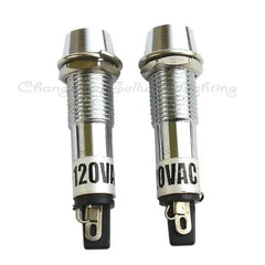 Set of 2 miniature LED lamps 120V AC for electrical applications