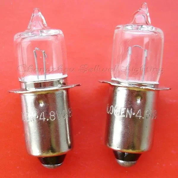 Halogen bulb 4.8v 0.85a p13.5 s a530 high quality Sellwell lighting close-up on red background