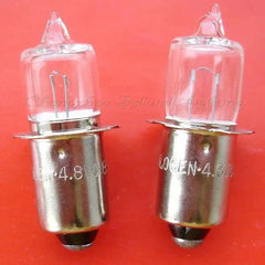 Halogen bulb 4.8v 0.85a p13.5 s a530 high quality Sellwell lighting close-up on red background