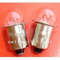 10pcs miniature light 4.8v 0.5a p13.5s g11 A556 bulbs on orange background