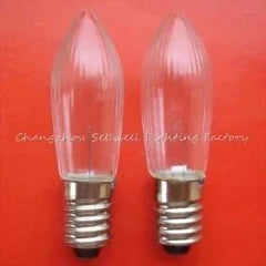 Set of 10 miniature 1.5v 0.3a E10 base light bulbs 14mm diameter 45mm length