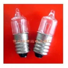 10pcs GREAT!Halogen lamp 6V 2.4W E10 small clear bulbs with metal screw base
