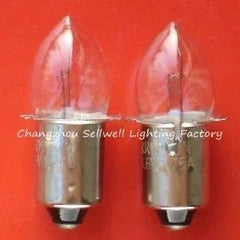 Miniature lamp 3.6V 0.75A P13.5S bulb set of 2 with metallic base