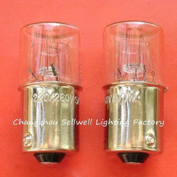 10pcs miniature bulbs 220v-260v 5-7w ba15s base clear glass fast shipping