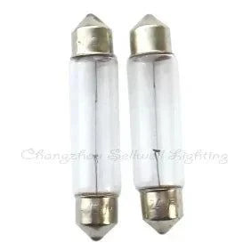 Set of 10 auto bulbs 24v 5w 11x44 glass tube lamps for vehicles