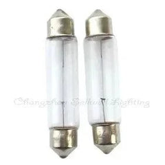 Set of 10 auto bulbs 24v 5w 11x44 clear glass lamps for vehicles