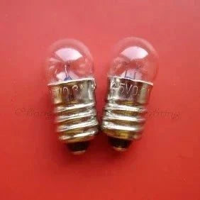 Miniature 2.5V 0.3A E10 base indicator bulbs for pilot light lamp set of 10