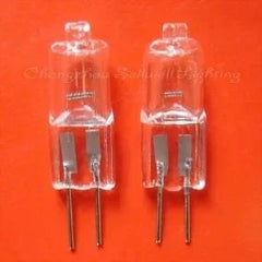 Set of 10 halogen lamps 12V 10W JC G4 base, 8x30mm size