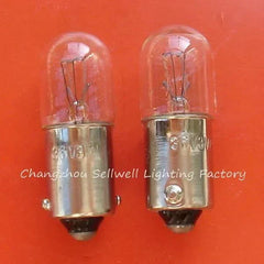 36V 3W BA9S miniature lamp bulb with clear glass and metal base for indicator lights