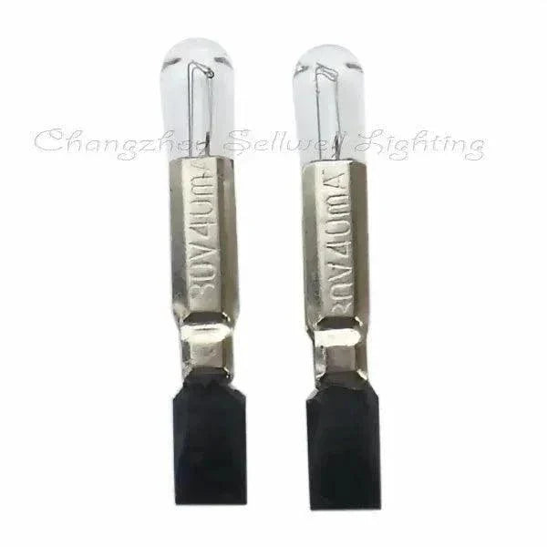 10pcs miniature bulb 30V 40mA T5.5 5x30mm clear glass bulb with metal base