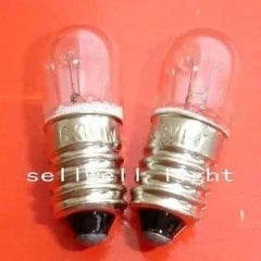 10pcs miniature light 6.3v 1w e10 base 10x28mm bulbs pack