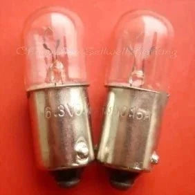 10pcs miniature light 6.3v 0.15a ba9s t10x28 bulbs factory direct