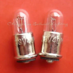 Miniature lamp 28V 40mA MF6 base small indicator bulb set of 10 pcs