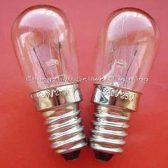 Miniature bulb 230v 25w E14s base clear glass 23mm diameter 56mm length pair