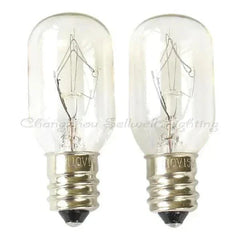 10pcs Miniaturre lamp 110v 15w E12 base clear glass bulb T20x48mm