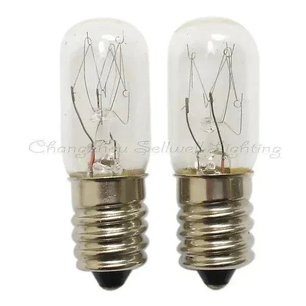 Miniature light indicator bulbs E14 E12 base 220V pilot lamp T16x48 length 48mm diameter 16mm pack of 10
