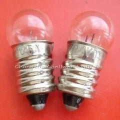 10pcs miniature light bulbs 4V 0.5A E10 base clear glass lamps