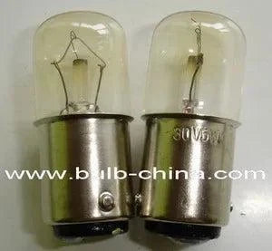 10pcs miniature lamp 30v 5w ba15d t16x35 with clear glass bulb and metal base