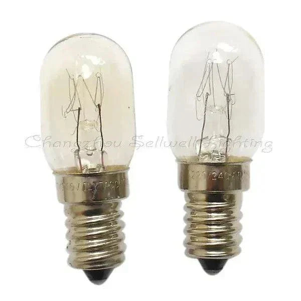 Miniature lamp bulb 230-240V 15W E14 base clear T26x53 incandescent bulbs set