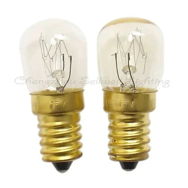 Miniature bulbs light 130V 15W E14S base clear glass T22x50 filament bulb