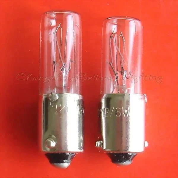 10pcs miniature lamp 120MB 6W BA9S T10X28 indicator bulbs