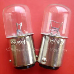12V 8W miniature bulbs with Ba15d base, model A338, T16x39 size, pack of 10
