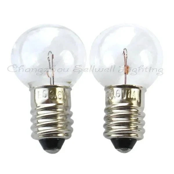 Miniature light 14v 5w E10 base small clear bulb pack of two