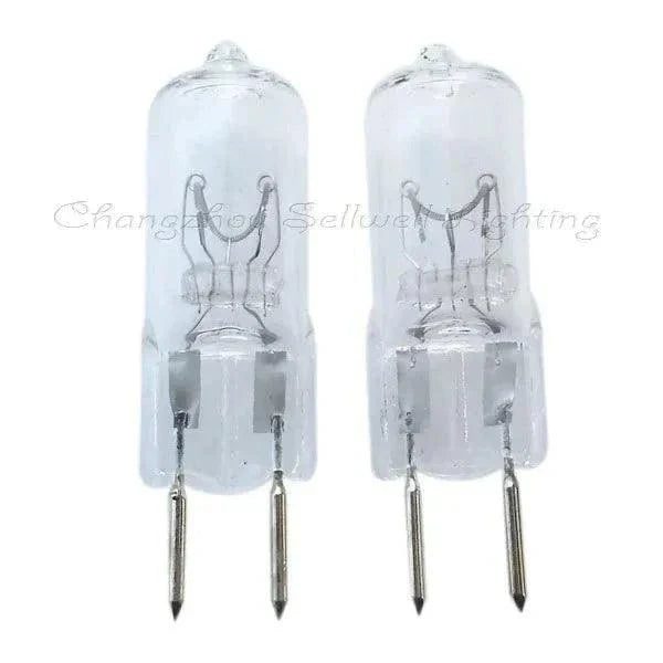 Set of 10 halogen light bulbs 14x46mm A200 with clear glass and metal pins
