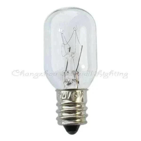 Signal tower lights miniature bulbs 110v 5w e12 t20x48 wholesale pack of 10