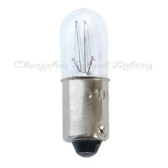10pcs 110v 2w ba9s miniature bulbs with clear glass and metal base