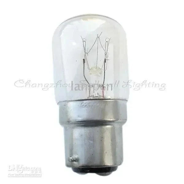 220v 15w B22d miniature bulb light with clear glass and metal base